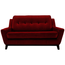 G Plan Vintage The Fifty Three Small Leather Sofa Capri Red